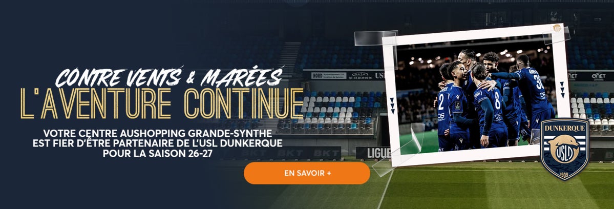 Aushopping Grande-Synthe soutient l'USLD !