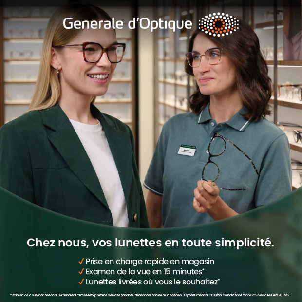Vos lunettes en toute simplicité chez Générale d'Optique